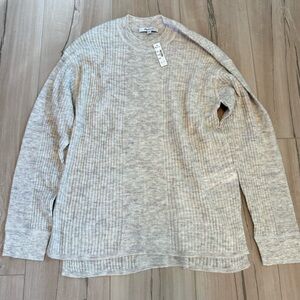 Madewell Ribbed Alpaca-Blend Crewneck Sweater NWT
